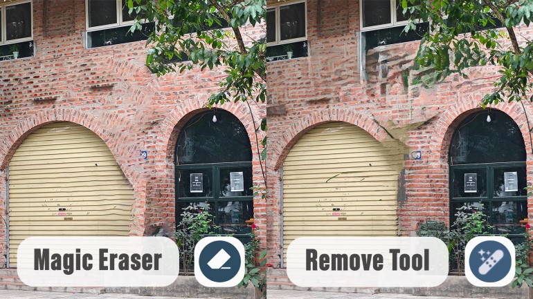 So sánh khả năng xoá vật thể giữa Remove Tool trên Adobe Photoshop và Magic Eraser trên Google Pixel