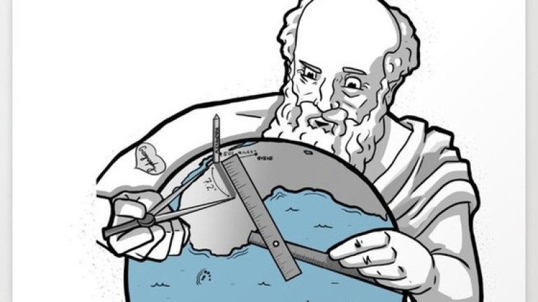 Eratosthene đã tính toán chu vi Trái Đất vào năm 240 trước Công nguyên như thế nào?
