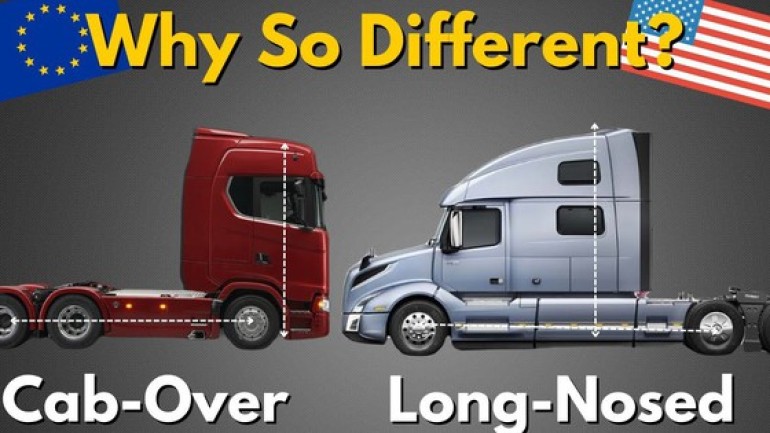Tại sao động cơ của một số xe tải ở phía dưới, trong khi một số khác lại ở phía trước người lái?