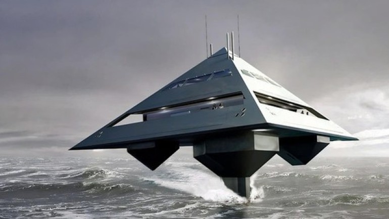 Tetrahedron Super Yacht: Bí mật bên trong kim tự tháp trôi giữa đại dương