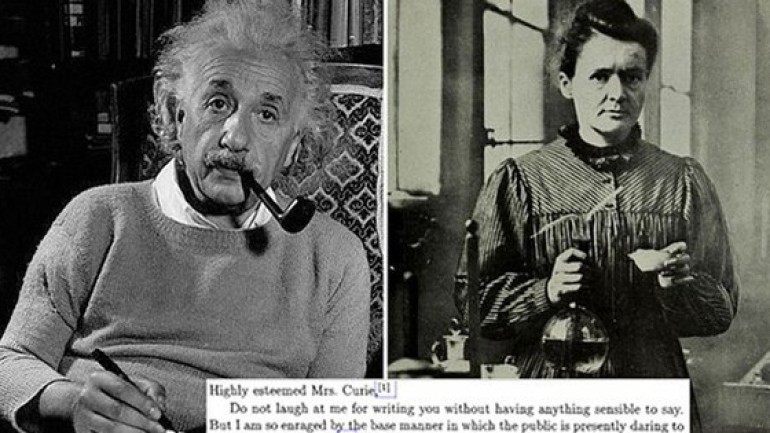 Albert Einstein đã viết những gì trong bức thư gửi Marie Curie vào năm 1911?